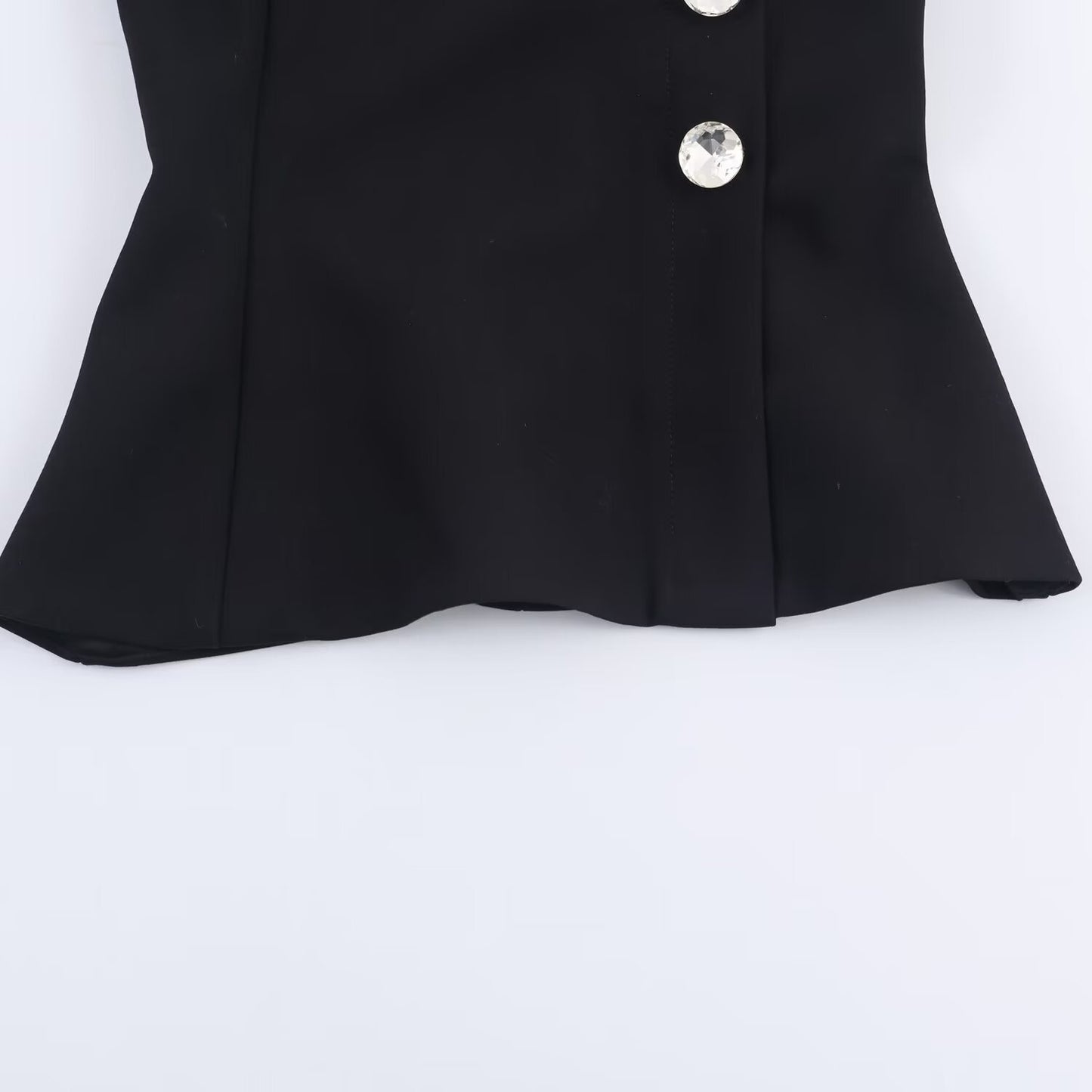 One Shoulder Sleeveless Button Up Top | Tajstylo
