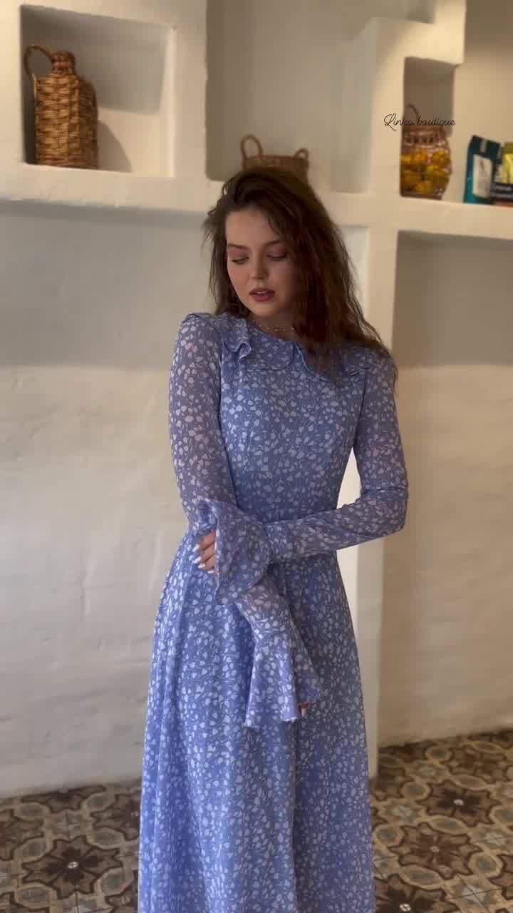 Baby Doll Collar Polka Dot Dress | Tajstylo