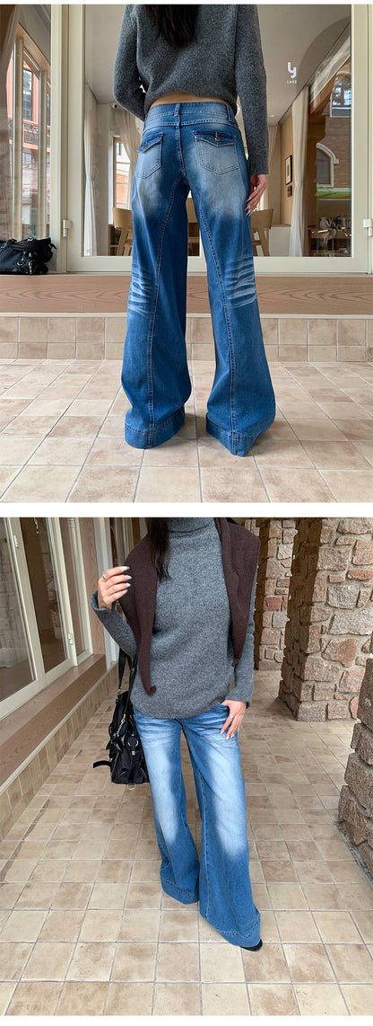 Wide Leg Flare Jeans for Women | Tajstylo