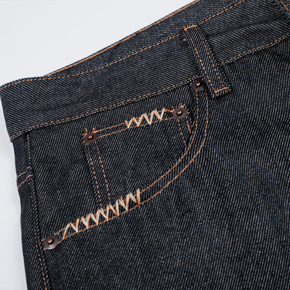 Woman wearing Micro Flared Denim Pants in a stylish setting