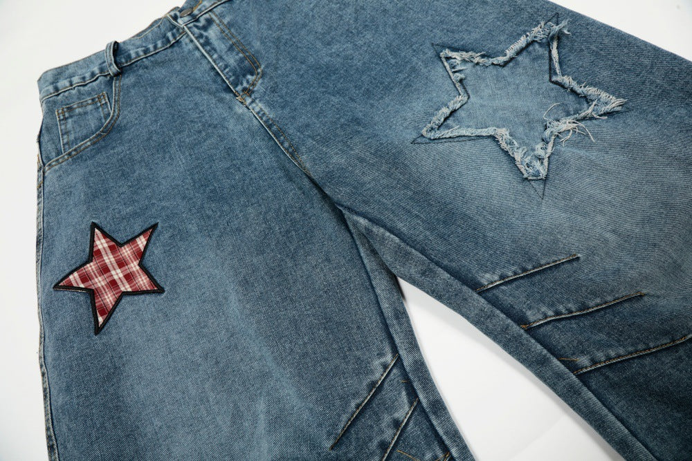 Washed Denim Pants | Tajstylo
