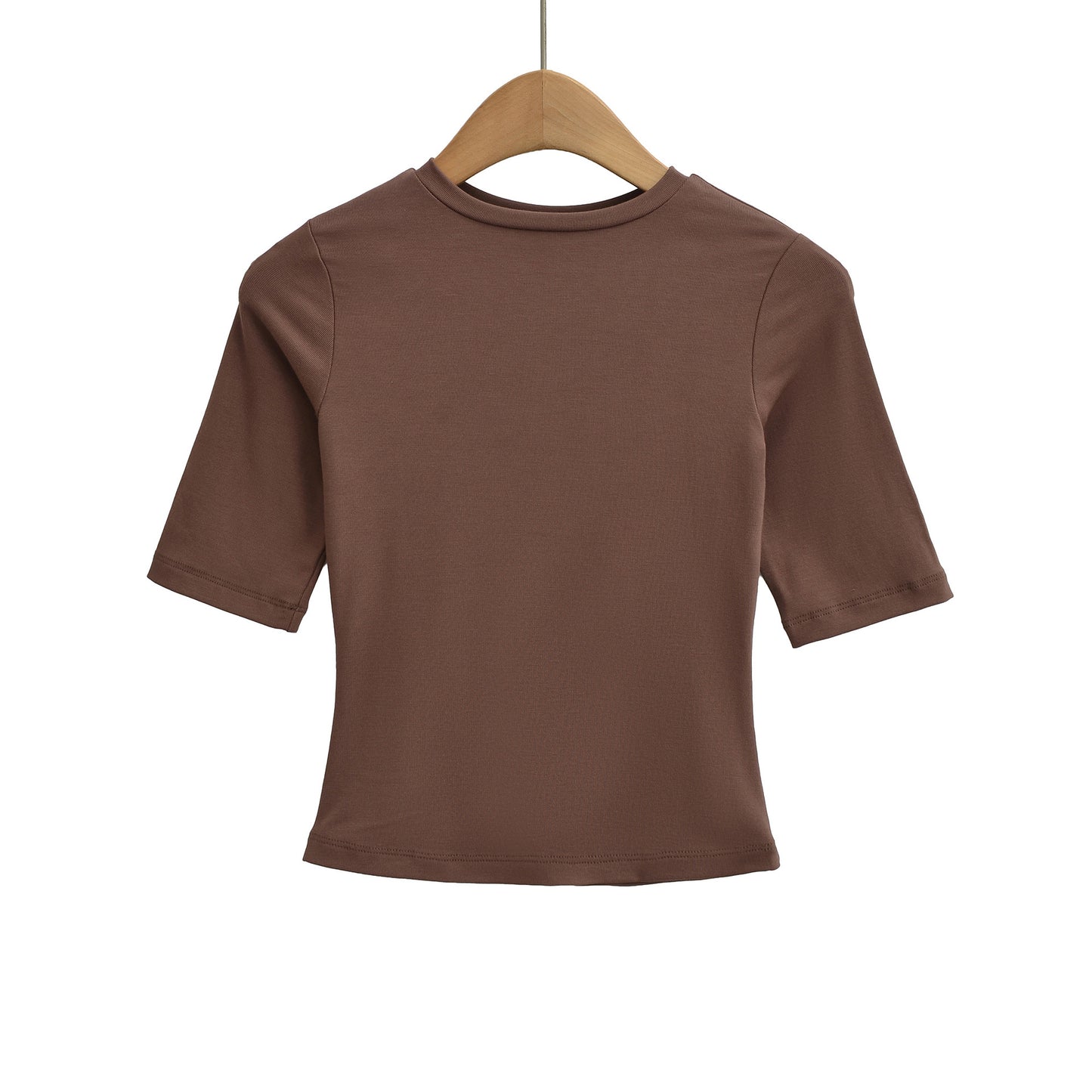 Slim Fit Round Neck Top | Tajstylo