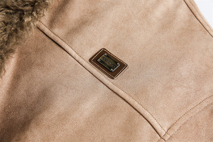 Fur Integrated Cotton Jacket | Tajstylo