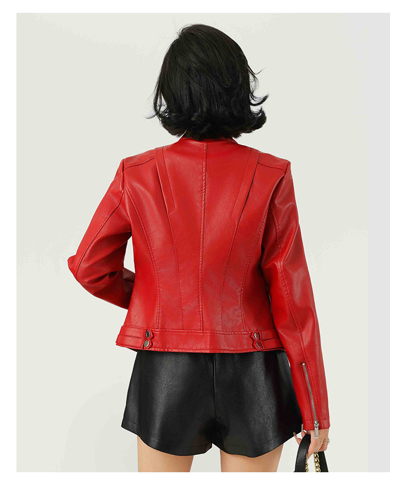 Standing Collar Short Jacket | Tajstylo