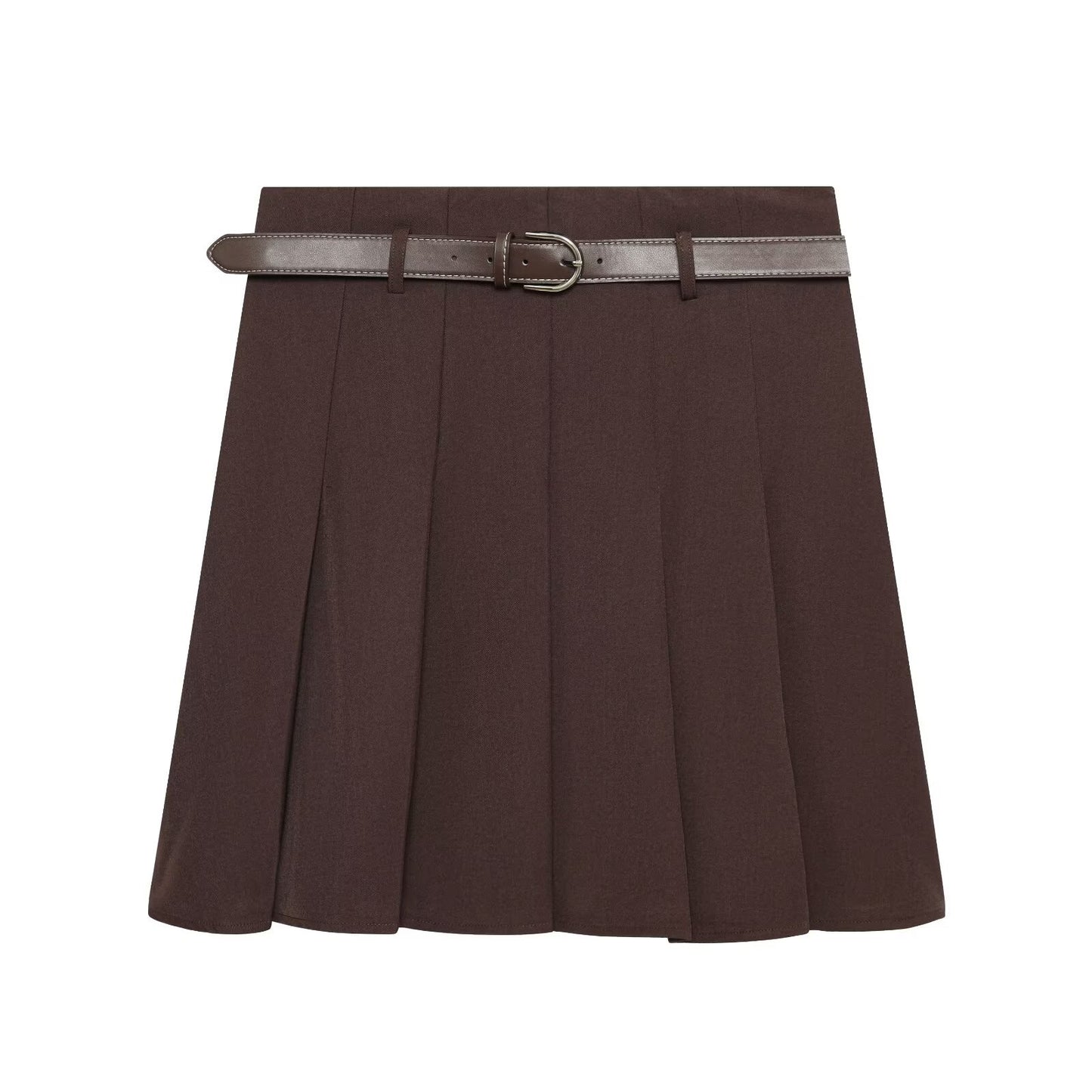 Belted A-Line Mini Skirt | Tajstylo