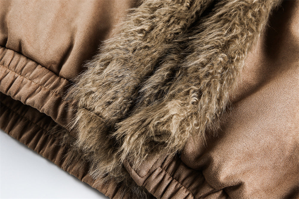 Fur Integrated Cotton Jacket | Tajstylo