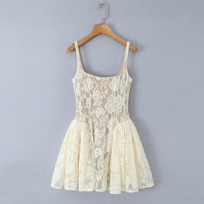 Light Luxury Lace Camisole Dress | Tajstylo
