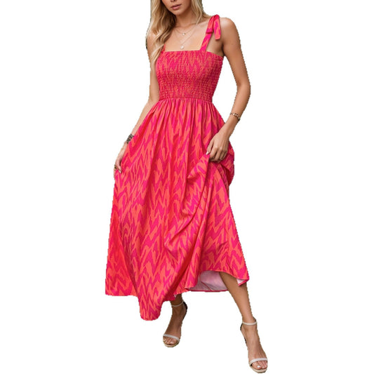 Slimming Pleated Maxi Dress | Tajstylo