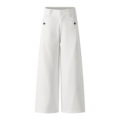 Casual White Denim Pants for Women | Tajstylo