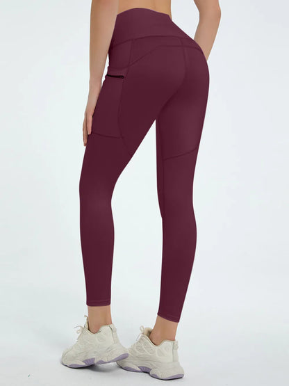 Woman wearing High Waist Active Leggings in a fitness setting