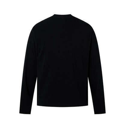 Half Open Collar Long Sleeve Tee | Tajstylo