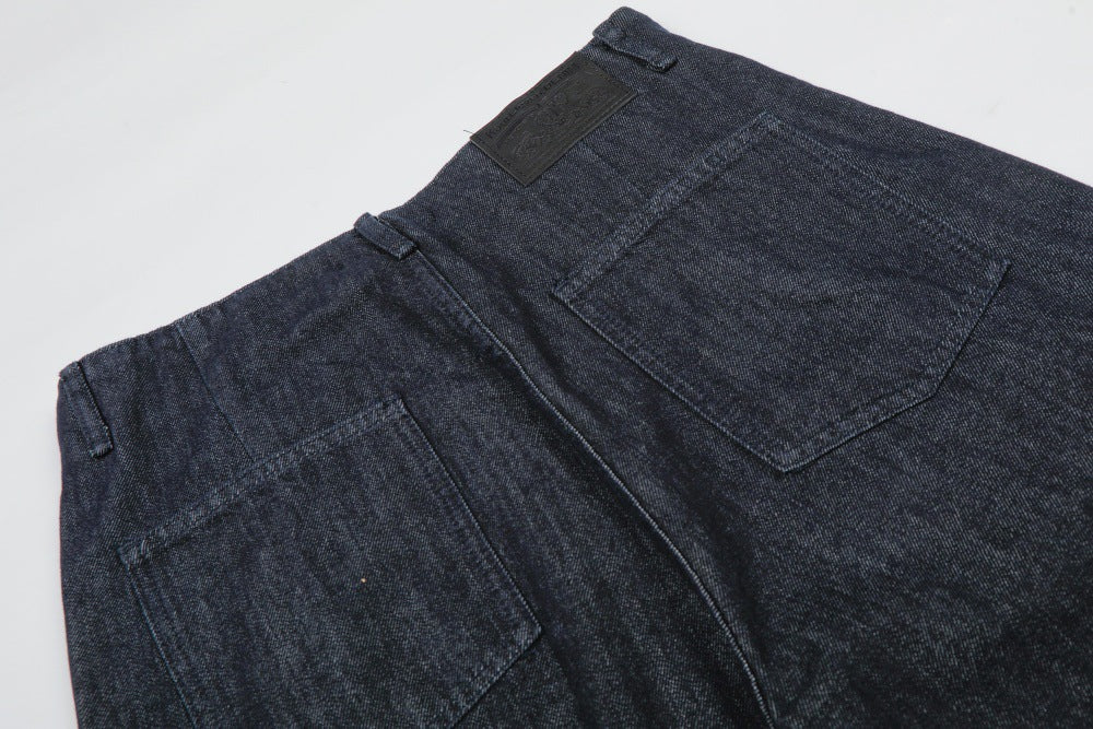 Wide Leg Denim Pants with Zipper Fly | Tajstylo