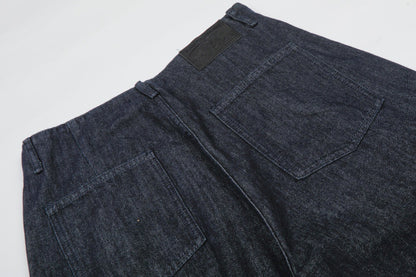 Wide Leg Denim Pants with Zipper Fly | Tajstylo