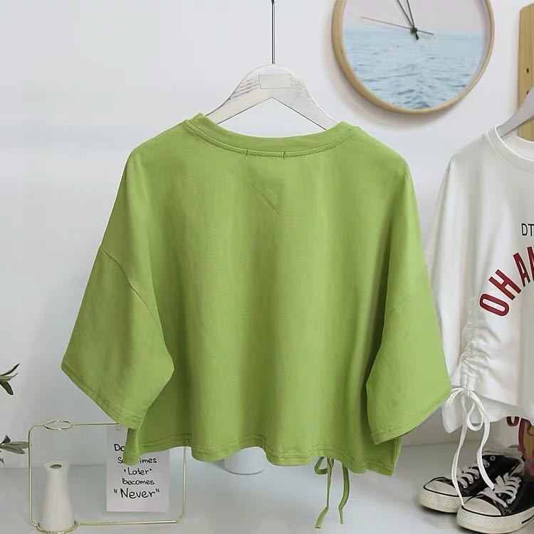 Chic Drawstring Cropped Top | Tajstylo