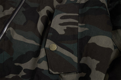 Camouflage Cotton Padded Jacket | Tajstylo