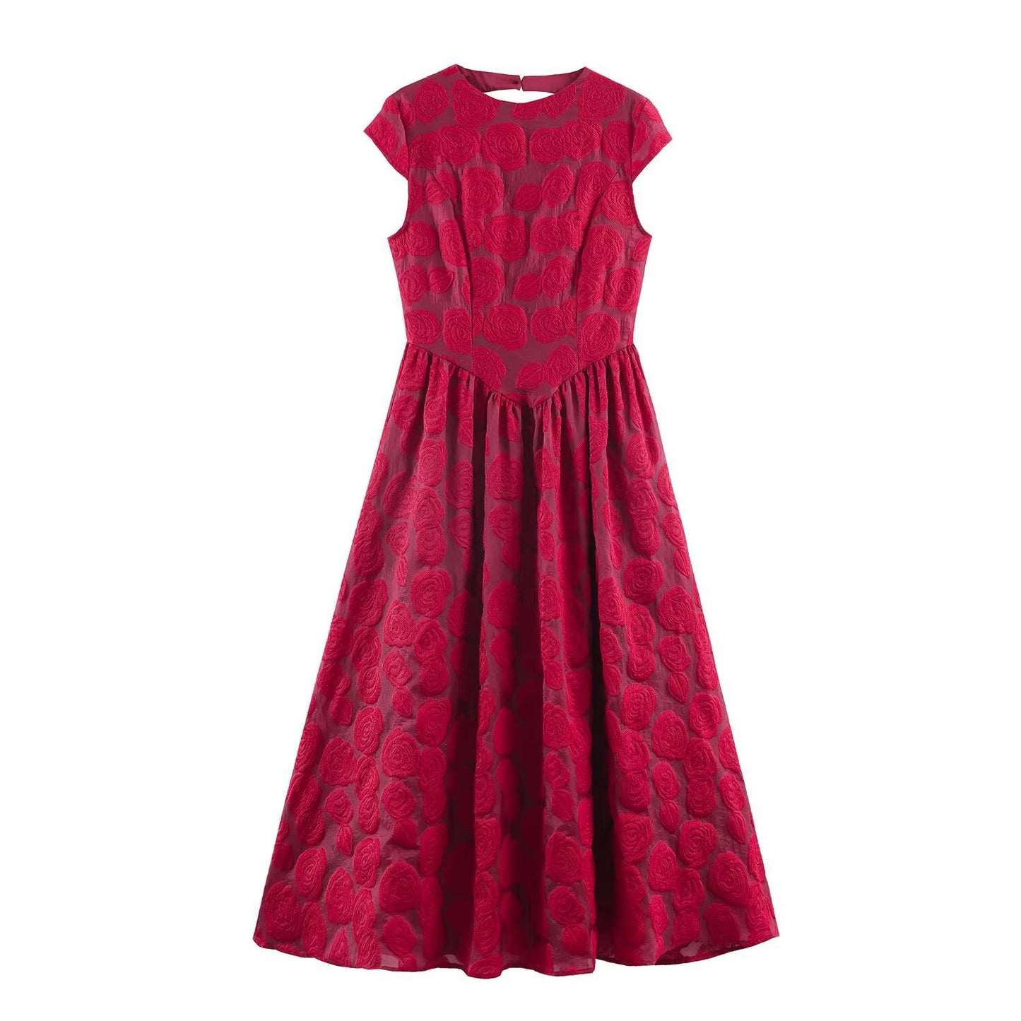 Backless Floral Midi Dress | Tajstylo