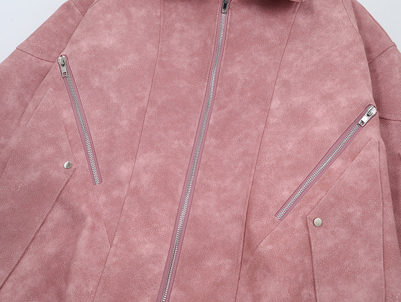 Suede Collar Jacket for Women | Tajstylo