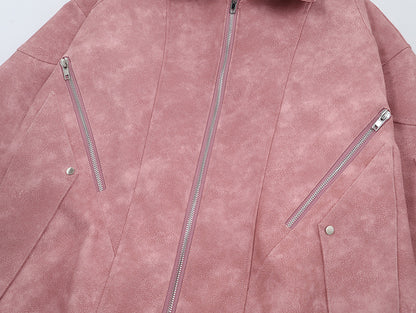 Suede Collar Jacket for Women | Tajstylo