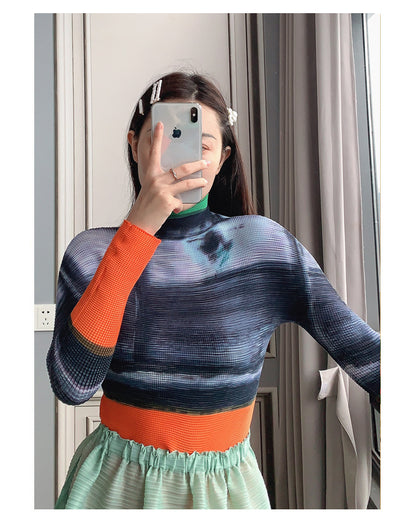 Miyake Pleated Corset Top | Tajstylo