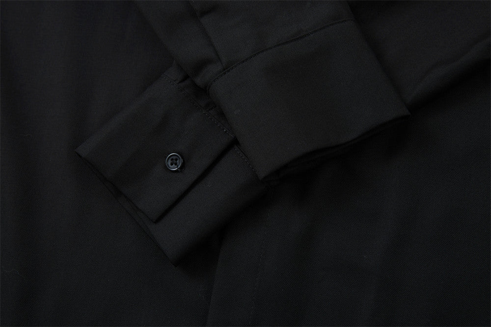 Loose Open Front Long Sleeve Shirt | Tajstylo