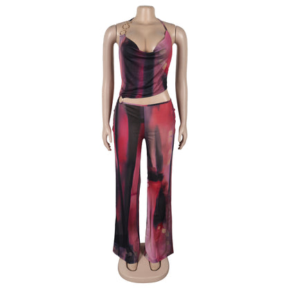Flattering Mesh Printed Jumpsuit | Tajstylo