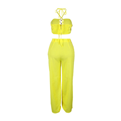 Flattering Ripped Fitted Two-Piece Nightclub Outfit | Tajstylo