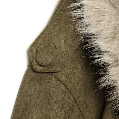 Artificial Fur Suede Texture Jacket | Tajstylo