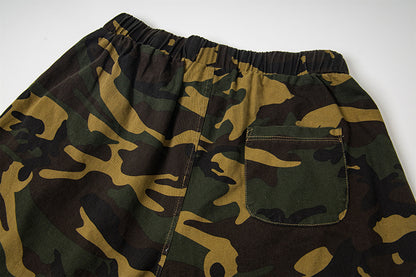 Camouflage Straight Leg Casual Pants | Tajstylo