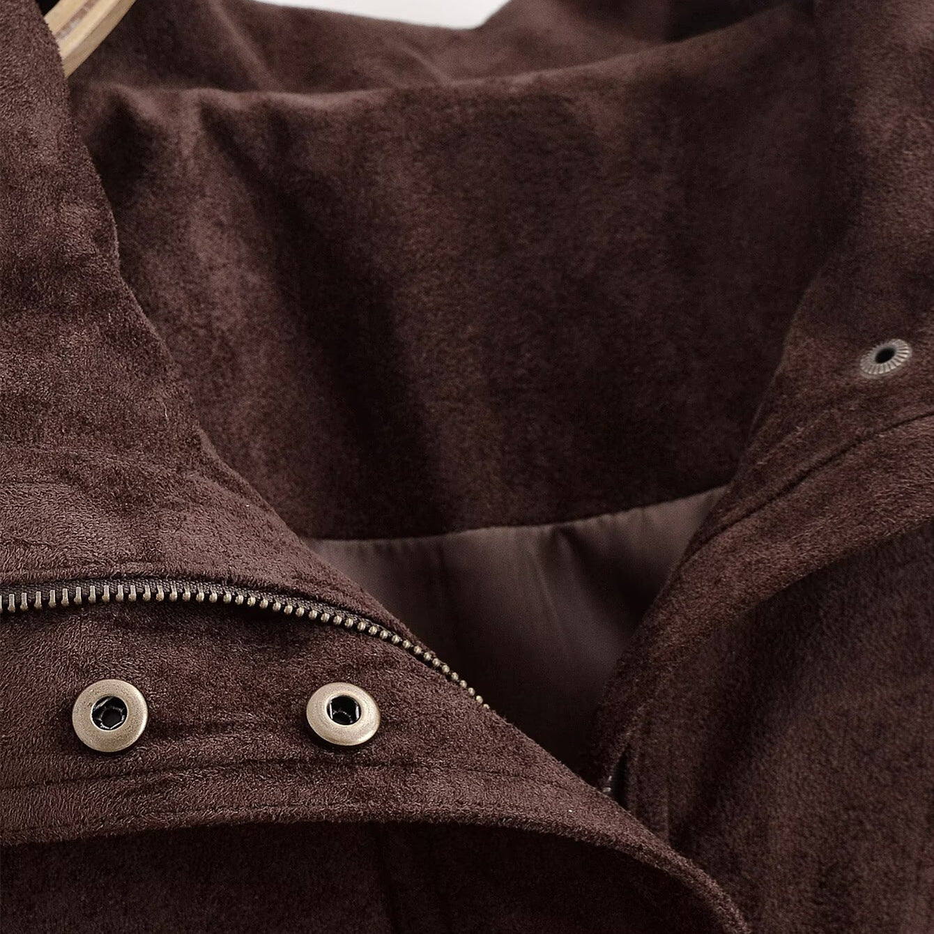 Women Suede Collar Jacket | Tajstylo