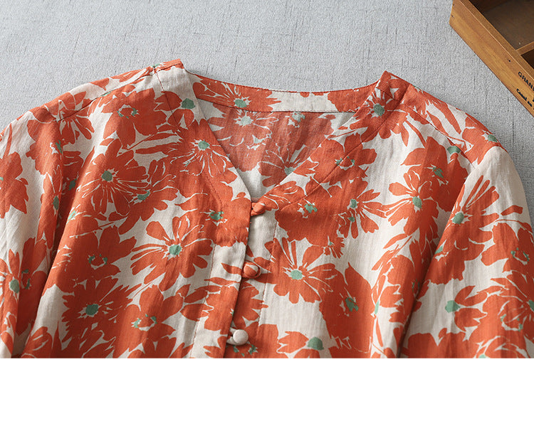 Floral Loose Blouse | Tajstylo