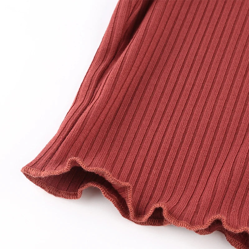 Contrast Color Strapless Crop Top | Tajstylo