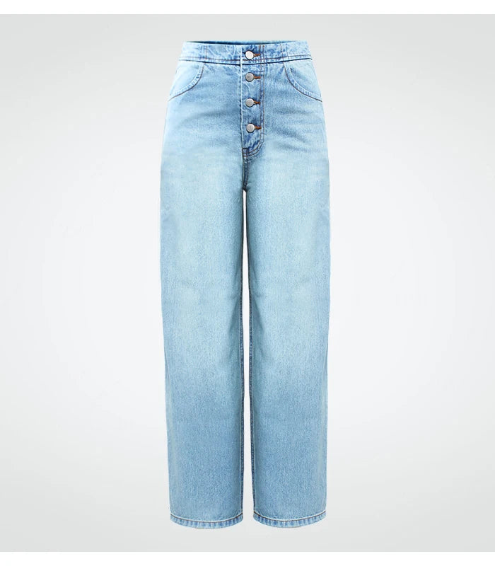 High Waist Wide Leg Jeans | Tajstylo