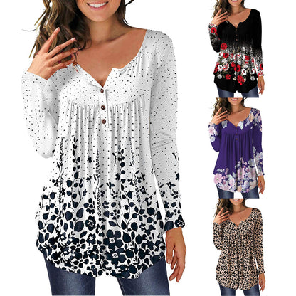 Floral Printed Tunic Shirt | Tajstylo