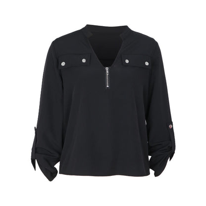 Autumn Long Sleeve Pullover Shirt | Tajstylo