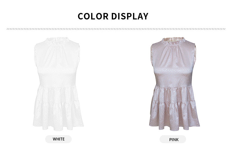 Sleeveless Round Neck Top | Tajstylo