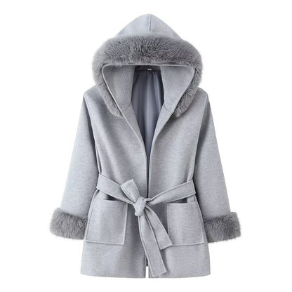 Casual Wool Blend Coat | Tajstylo