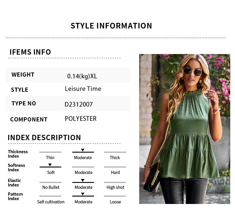 Sleeveless Round Neck Top | Tajstylo