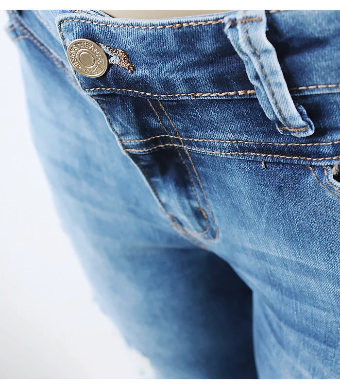 Trend Distressed Women's Denim Jeans | Tajstylo