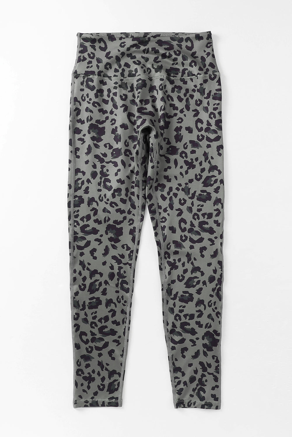 Woman wearing Classic Leopard Print Active Leggings in an urban setting