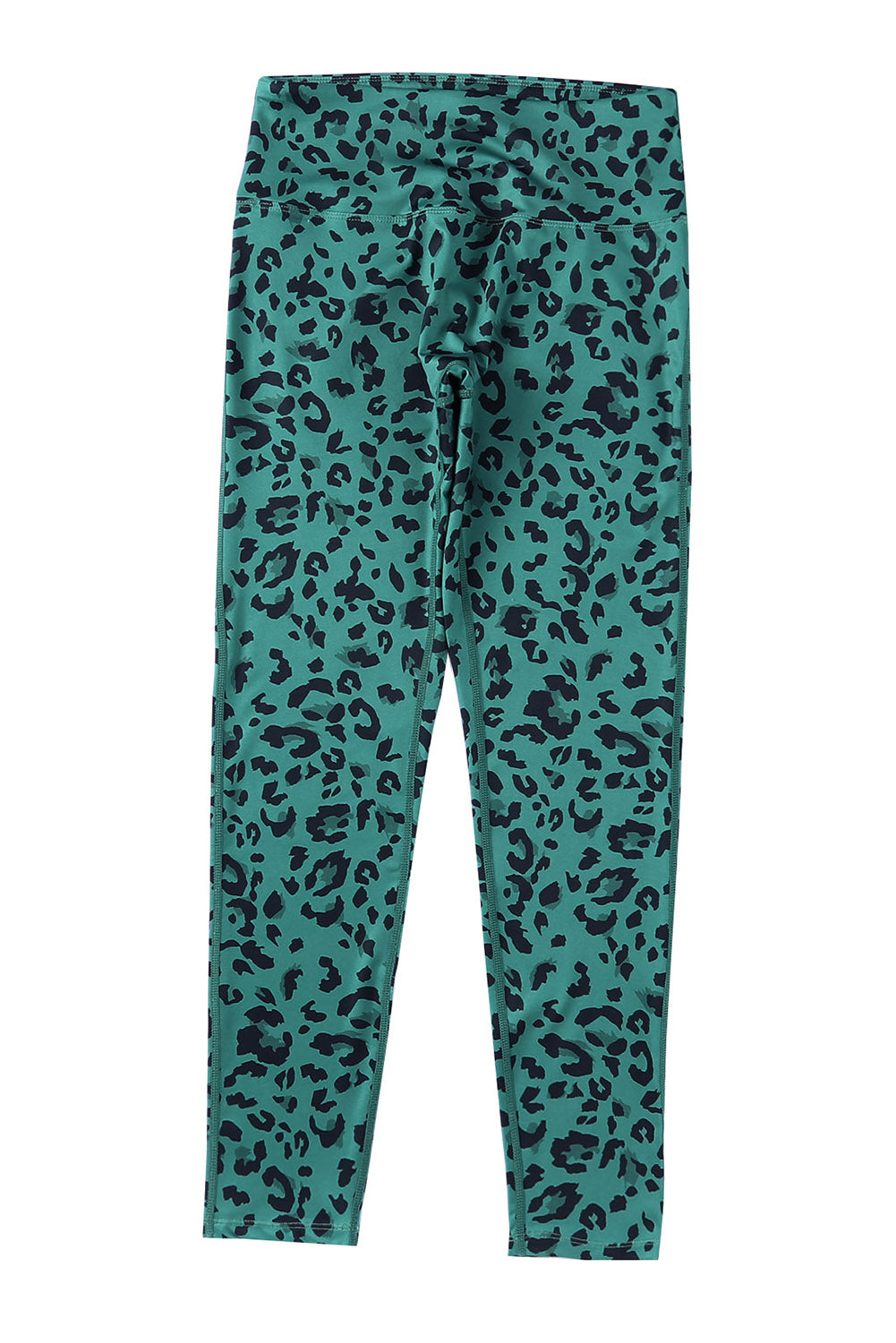 Woman wearing Classic Leopard Print Active Leggings in an urban setting