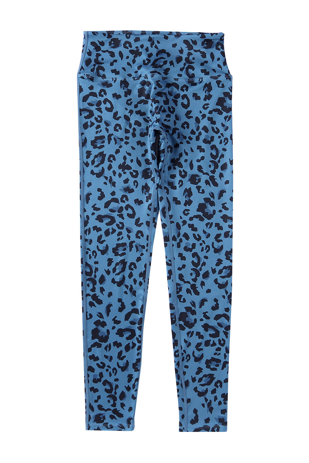 Woman wearing Classic Leopard Print Active Leggings in an urban setting