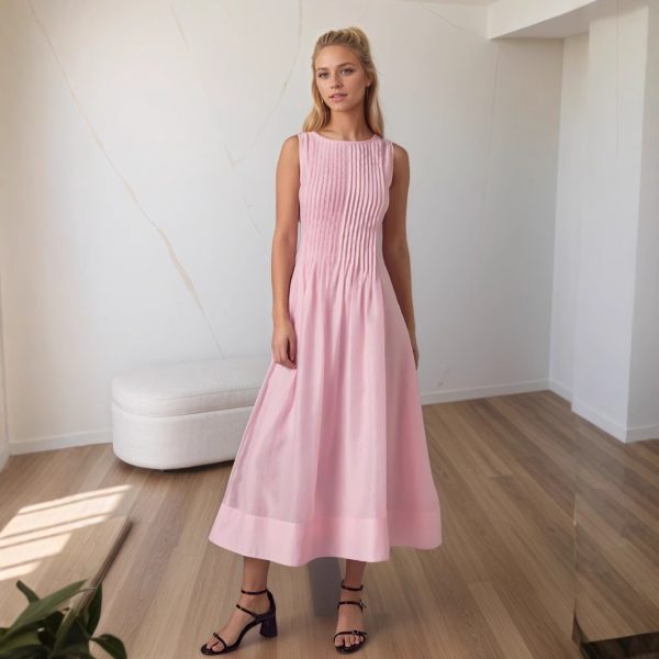 Sleeveless vest dress for women alternate