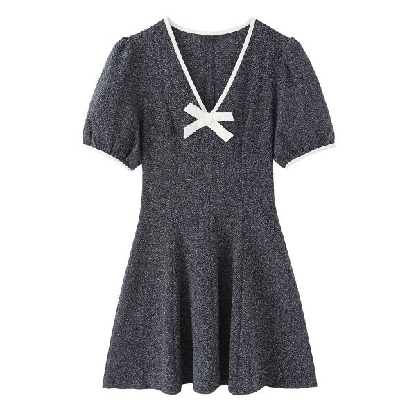 Style Mini Dress with Bow Detail