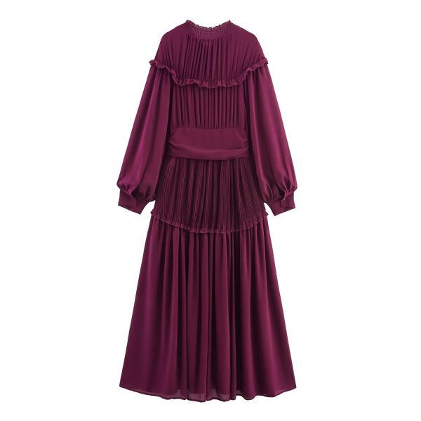 Chiffon long sleeved dress alternate