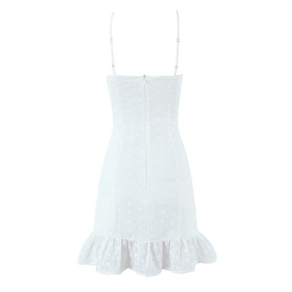 Bow lace short suspender dress alternate