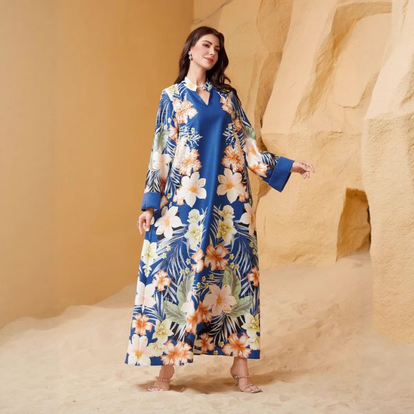 Printed long sleeved dress alternate
