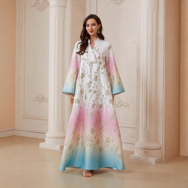 Gradient long sleeved dress alternate